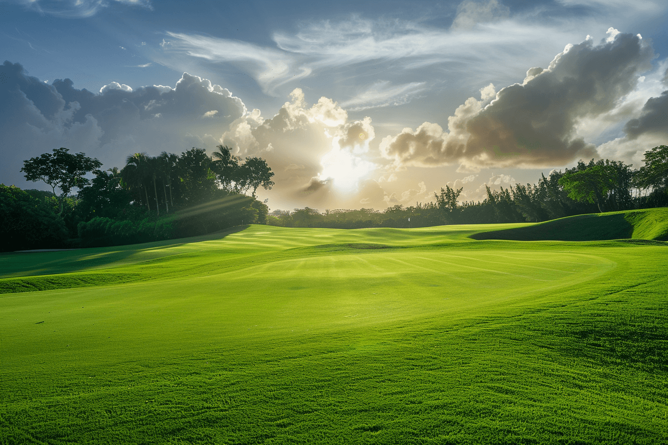 golf course in the sun